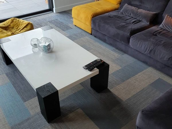 Pose de Bolon, dalles LVT AMTICO Signature et tapis de propreté extérieur EMCO Horbourg-Wihr 1